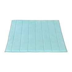 Large-Sized, Memory Foam Bath Mat in Spa Blue