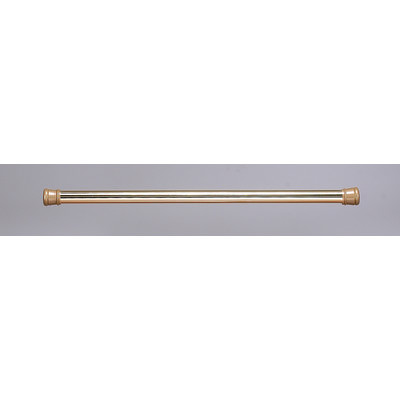 Steel Shower Curtain Tension Rod in Brass