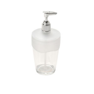 Clear with Frosted Trim, Rib-Textured Lotion Pump