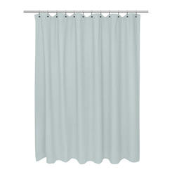 Standard Size 100% Cotton Waffle Weave Shower Curtain, spa blue.