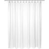 Standard Size 100% Cotton Chevron Weave Shower Curtain, white.
