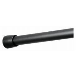 Steel Shower Curtain Tension Rod in Black
